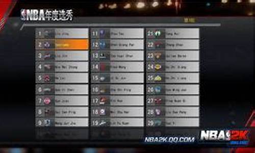 nba2k19历史选秀名单_2k19历史选秀名单中国球员